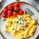 Fluffy High-Protein Scrambled Eggs with Cottage Cheese