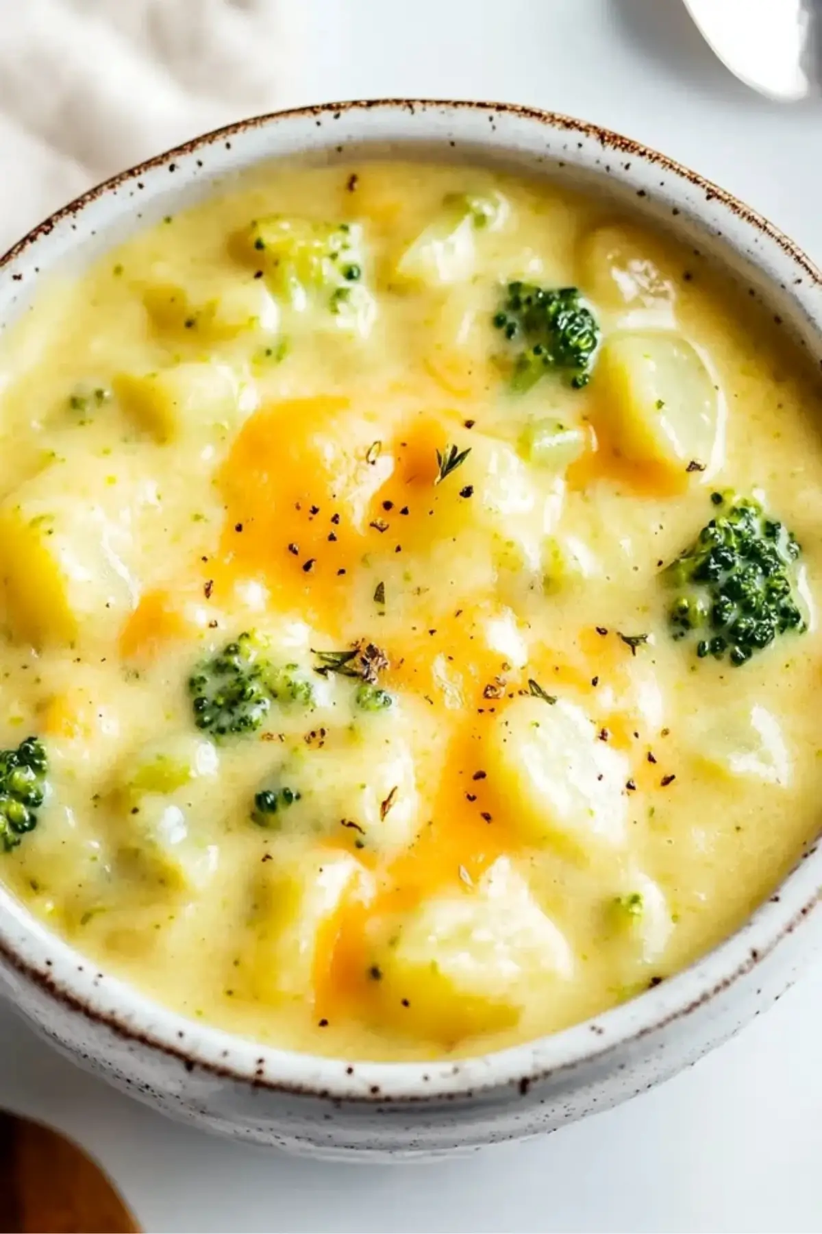 Creamy Broccoli Potato Cheese Soup