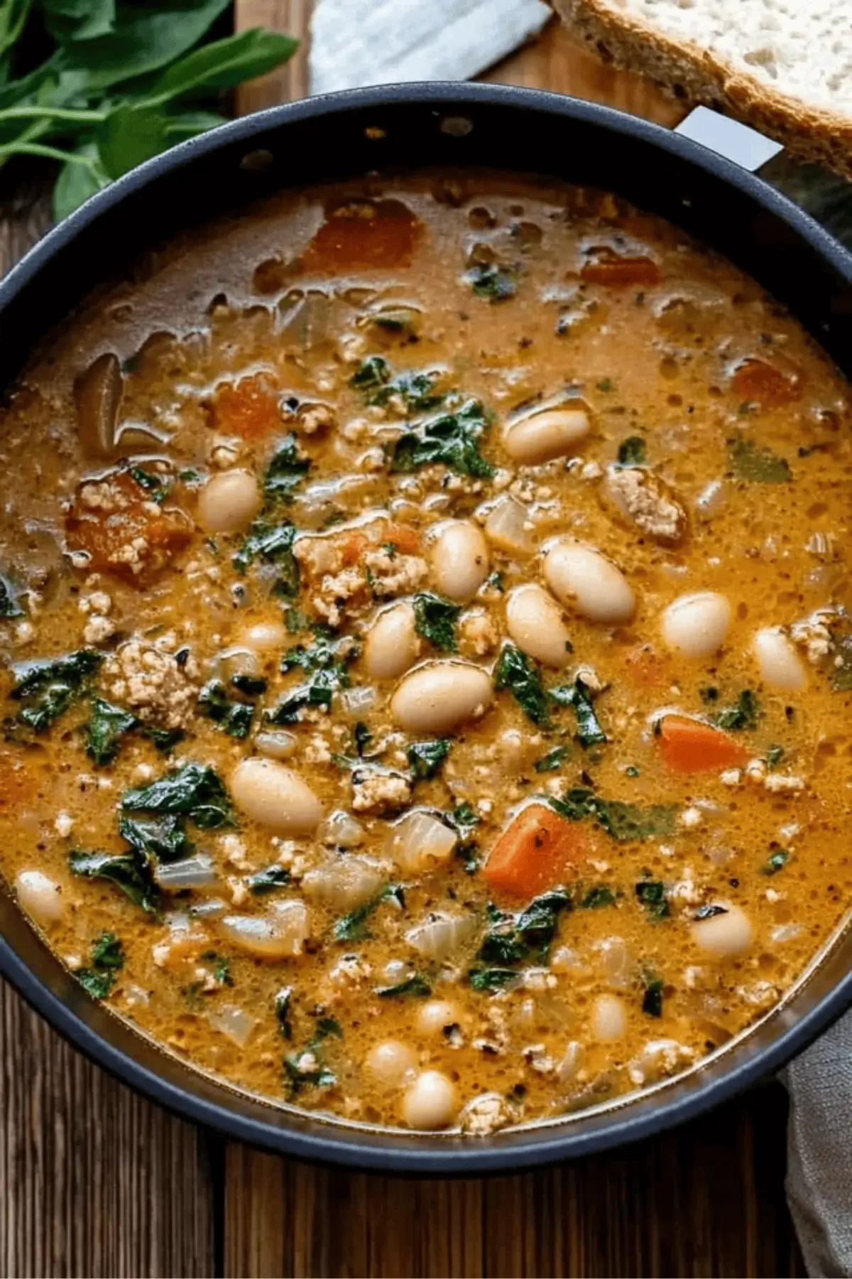 Hearty Tuscan White Bean Soup