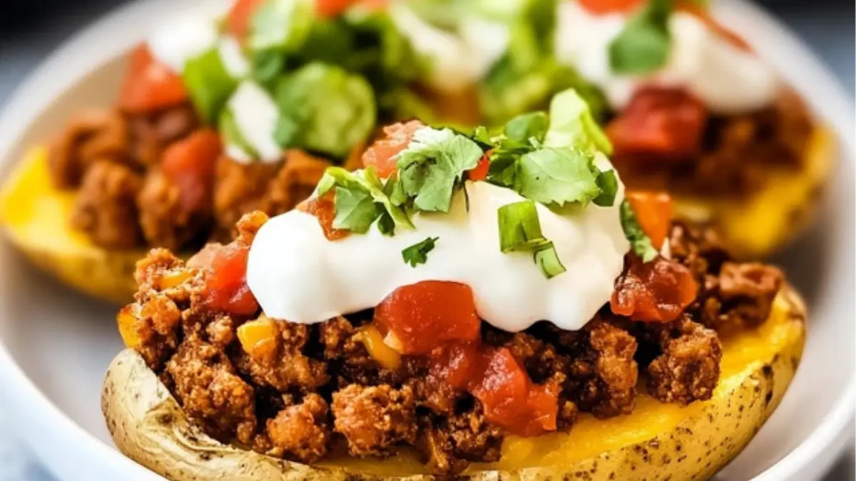 Loaded Taco Potatoes