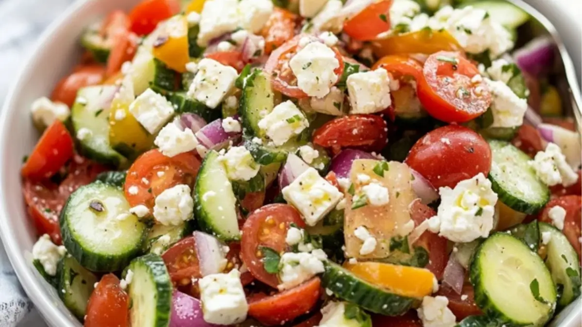 Cucumber Tomato Feta Salad