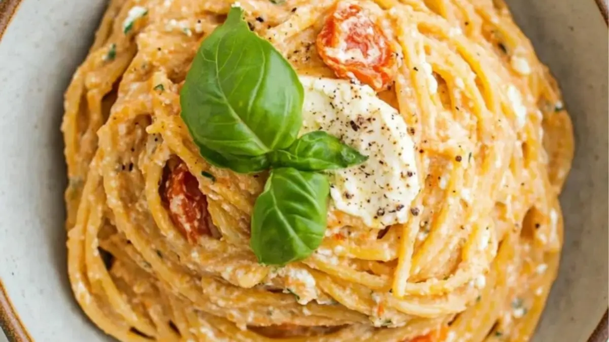 Roasted Tomato and Garlic Ricotta Pasta