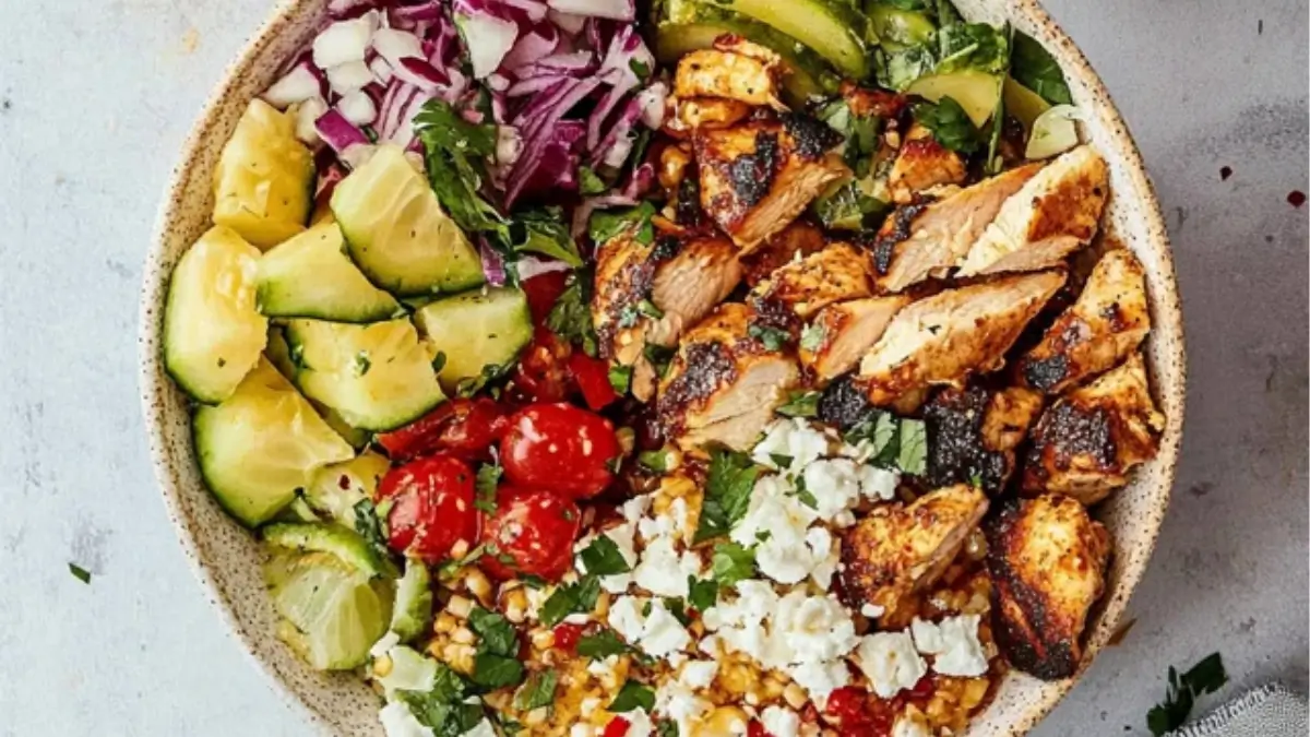 Easy Honey Harissa Chicken Bowls