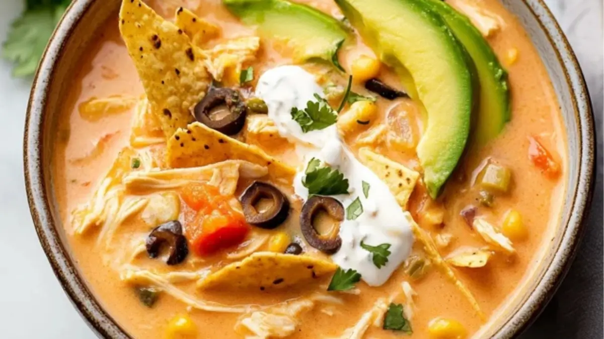 Cozy Creamy Chicken Tortilla Soup