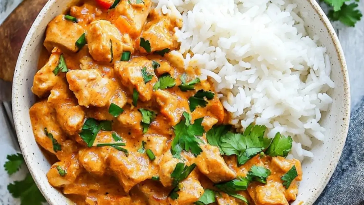 Easy Coconut Chicken Rice Bowl