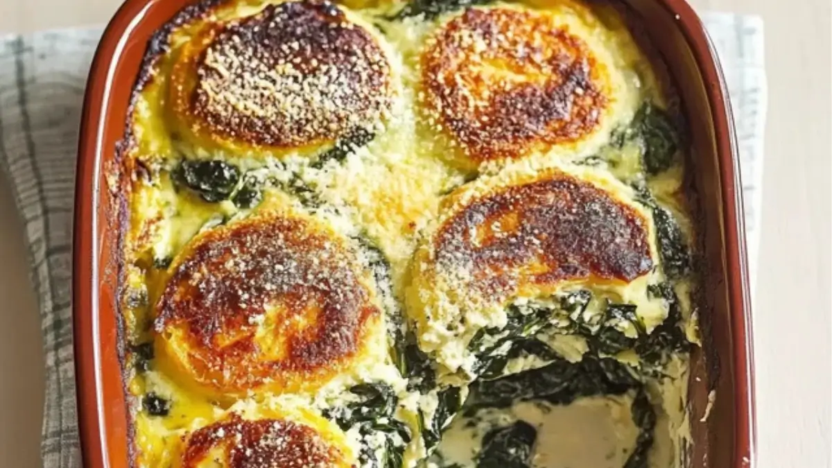 Spinach Florentine Breakfast Casserole