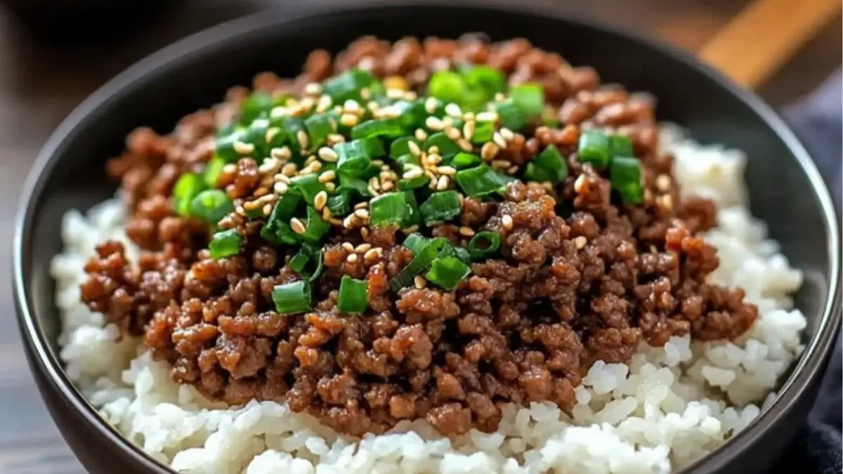 Easy Korean Ground Beef Bowl