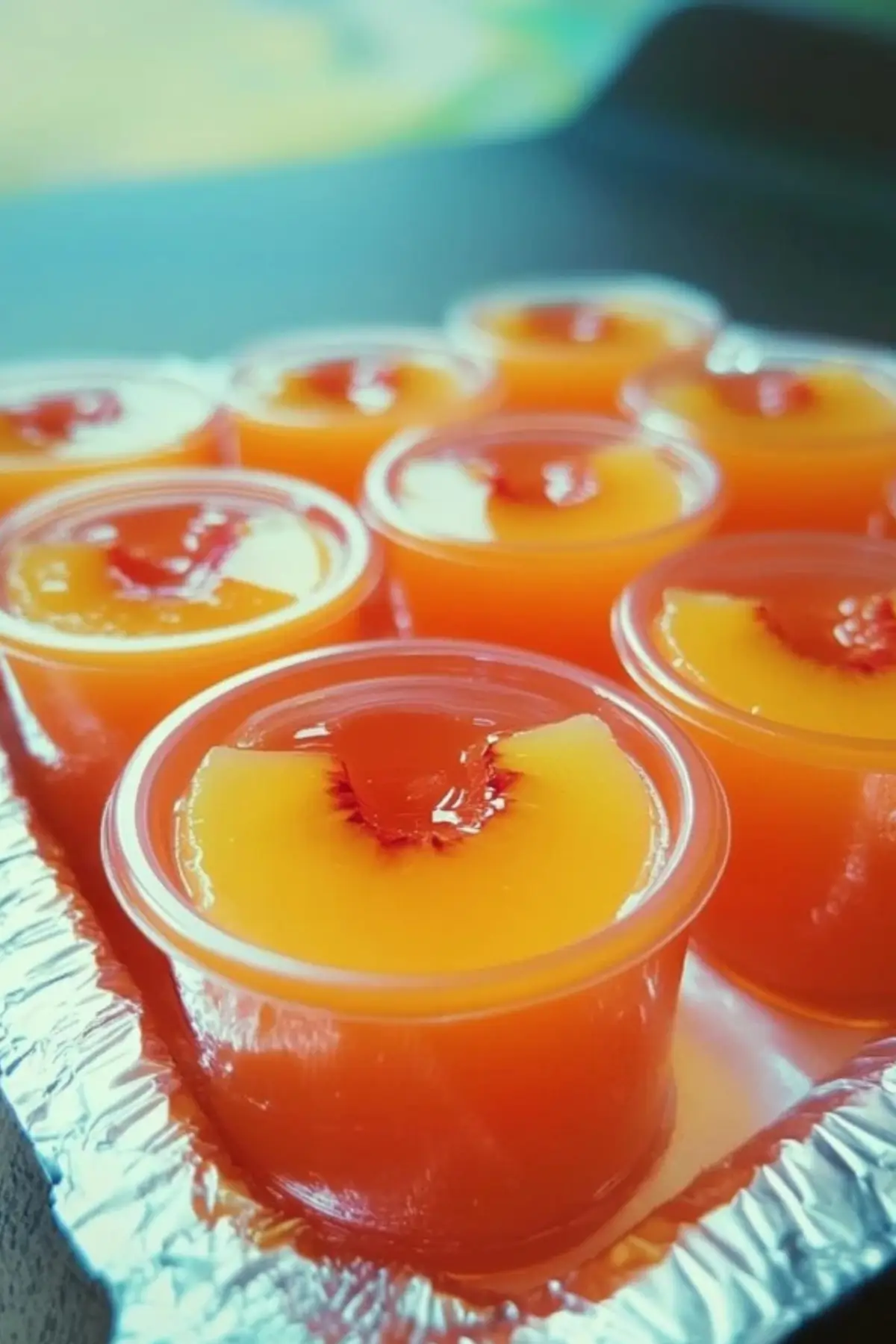 Crown Peach Jello Shots