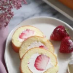 Fresh Strawberry Cream Cake Roll