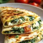 Spinach and Feta Quesadillas