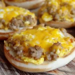 Sausage, Egg, and Cheese Bagel Sandwiches