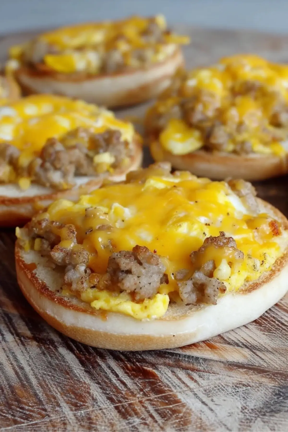 Sausage, Egg, and Cheese Bagel Sandwiches Sausage, Egg, and Cheese Bagel Sandwiches