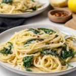 Easy Spinach Lemon Pasta