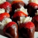 Chocolate Covered Cheesecake Strawberries
