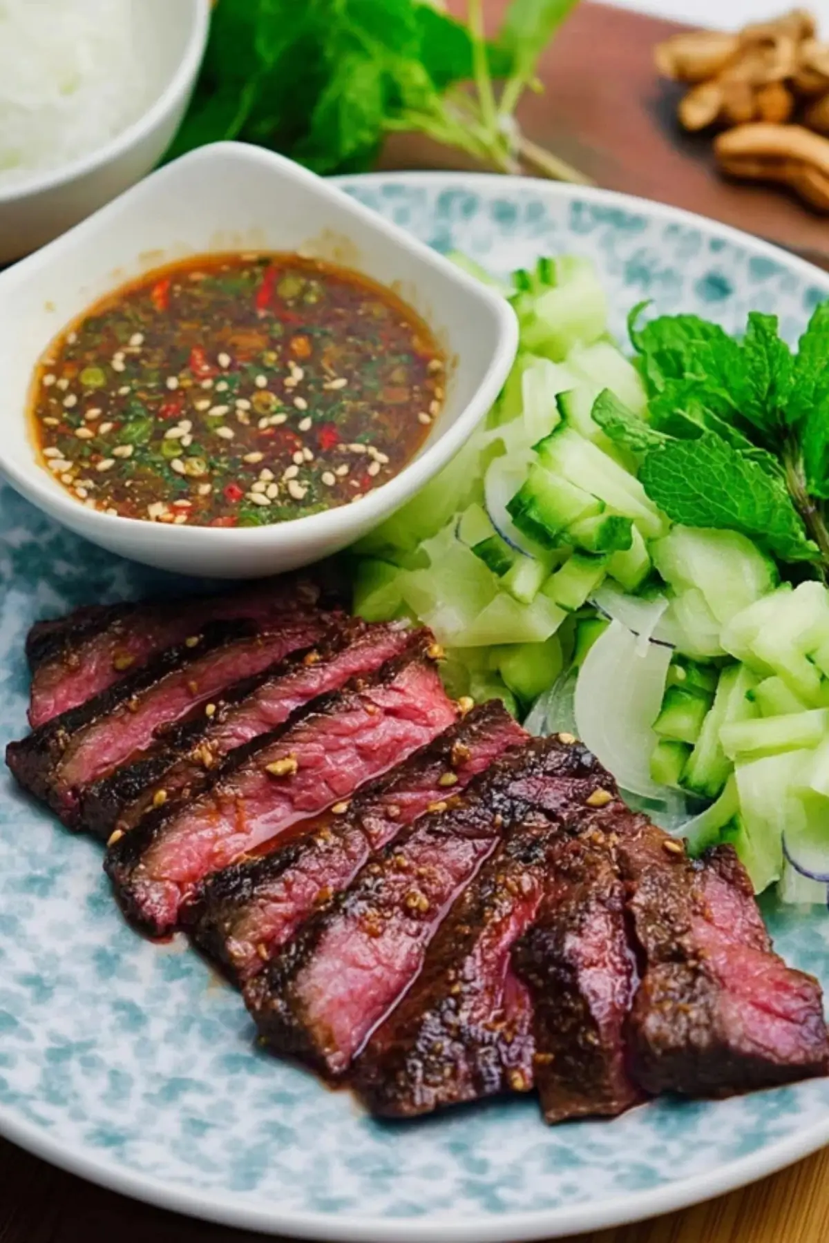Crying Tiger Beef with Nam Jim Jaew Crying Tiger Beef with Nam Jim Jaew