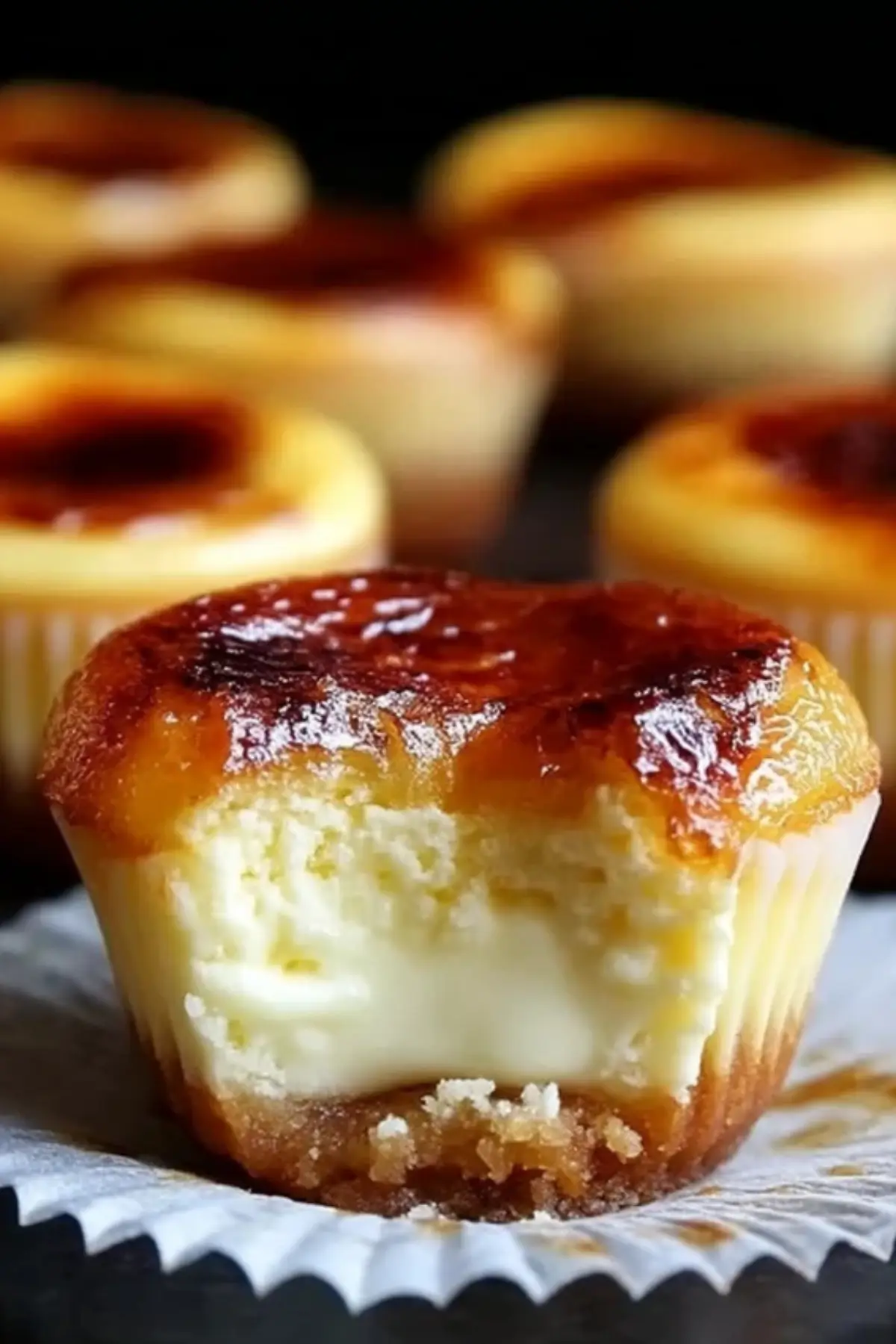 Vanilla Bean Crème Brûlée Cheesecake Cupcakes Vanilla Bean Crème Brûlée Cheesecake Cupcakes