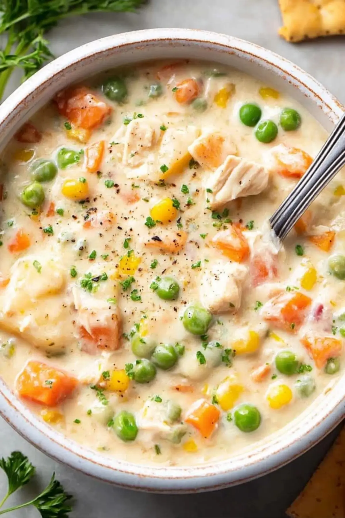 Cozy Slow Cooker Chicken Pot Pie Soup Cozy Slow Cooker Chicken Pot Pie Soup