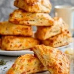 Flaky Ham and Cheese Scones
