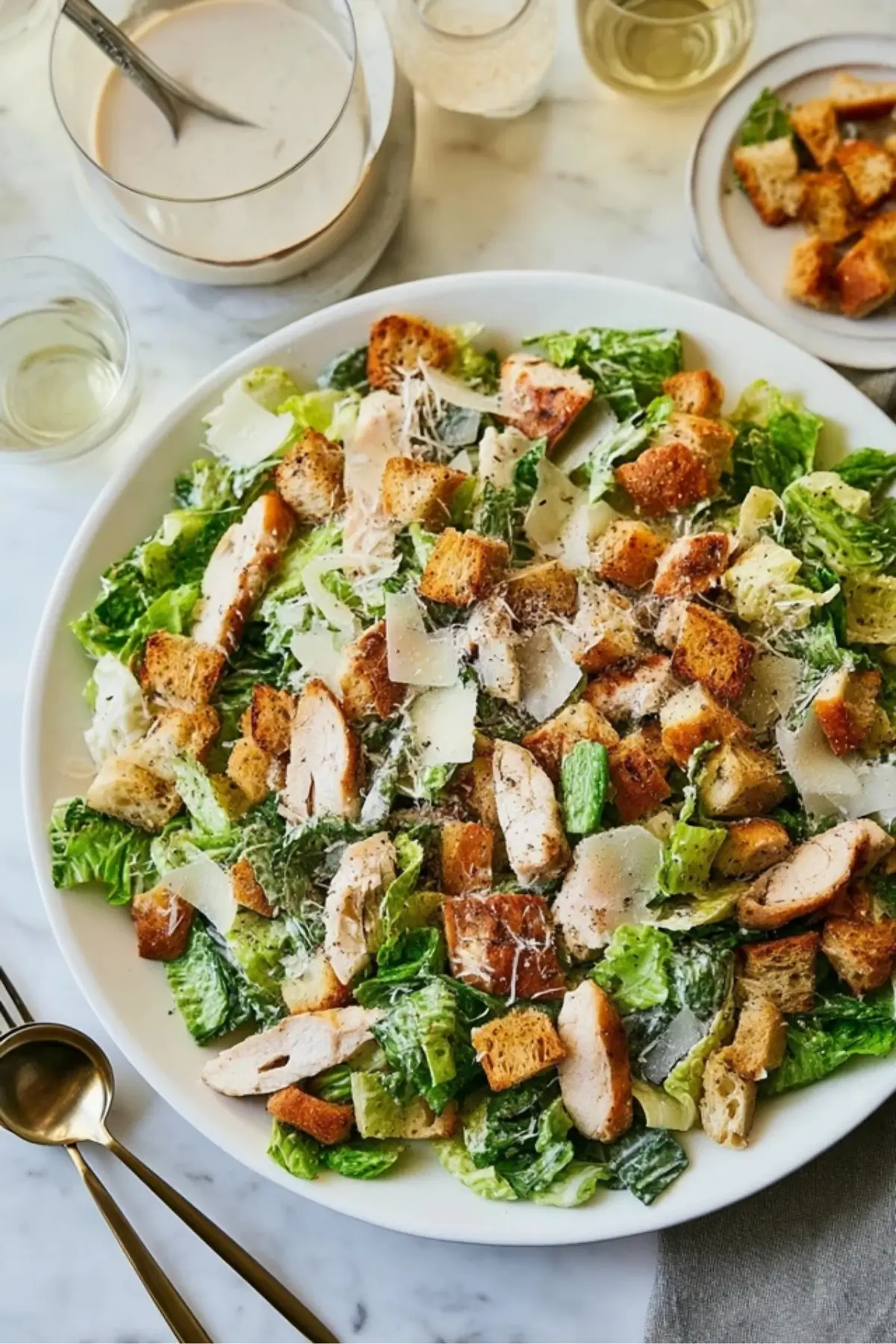 hicken Caesar Salad with Homemade Croutons hicken Caesar Salad with Homemade Croutons