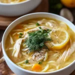 Cozy Greek Lemon Chicken Soup