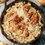 Easy Garlic Parmesan Chicken Pasta