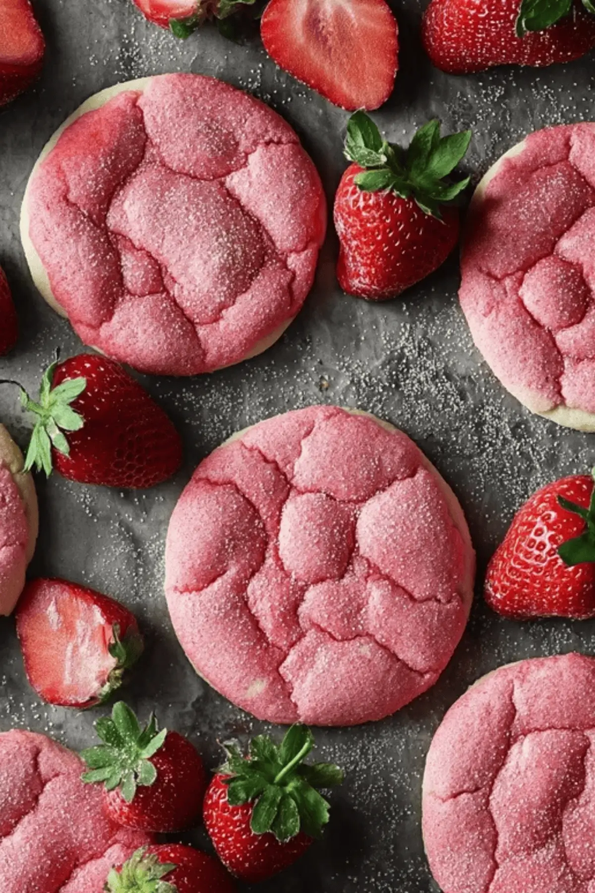Easy Strawberry Sugar Cookies
