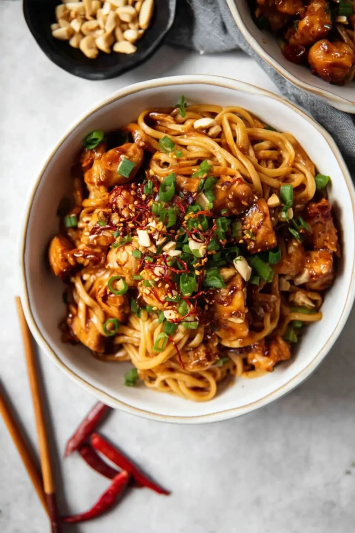 Kung Pao Chicken Noodles Kung Pao Chicken Noodles