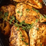 Slow Cooker Lemon Herb Chicken Breasts