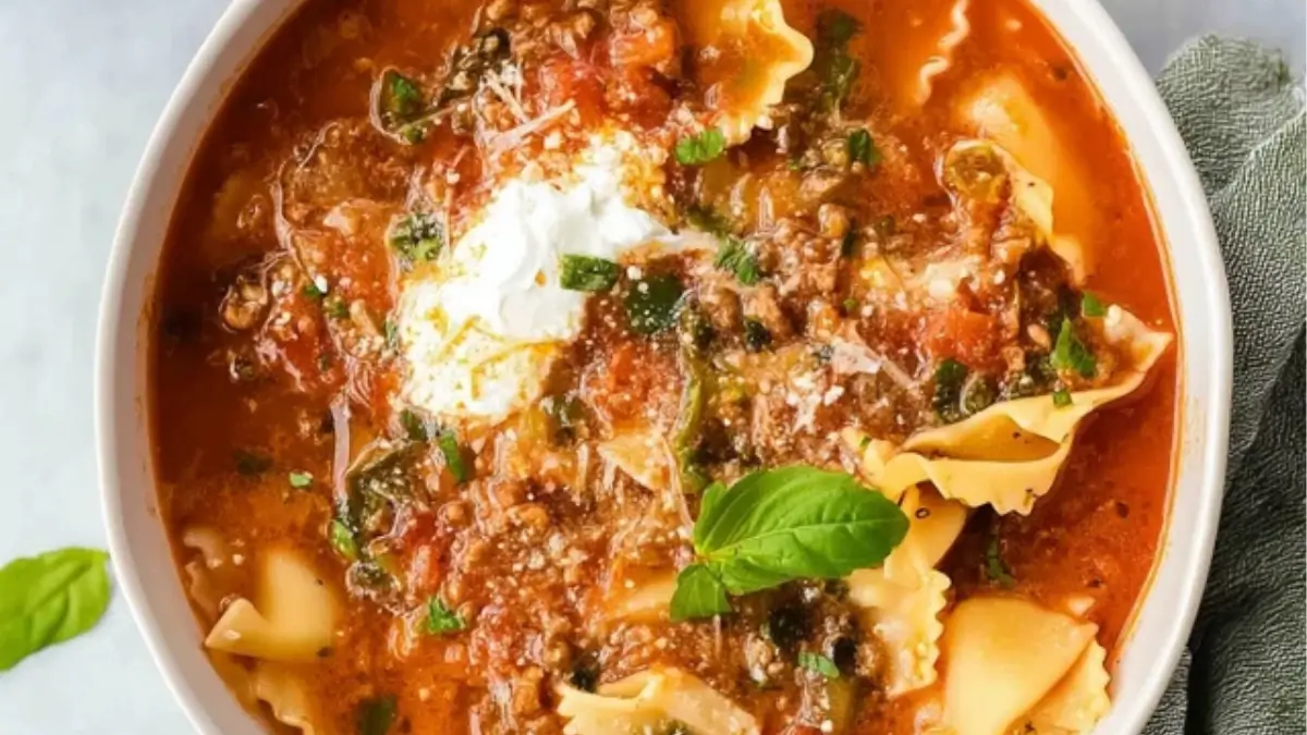 Cozy Lasagna Soup