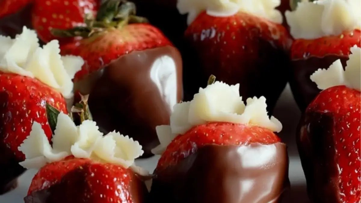Chocolate Covered Cheesecake Strawberries