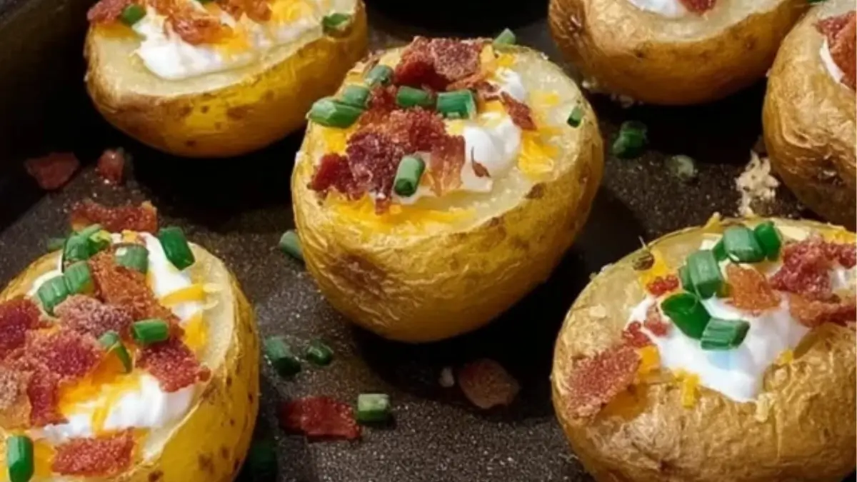 Mini Loaded Baked Potatoes