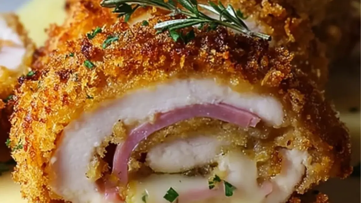 Crispy Creamy Chicken Cordon Bleu