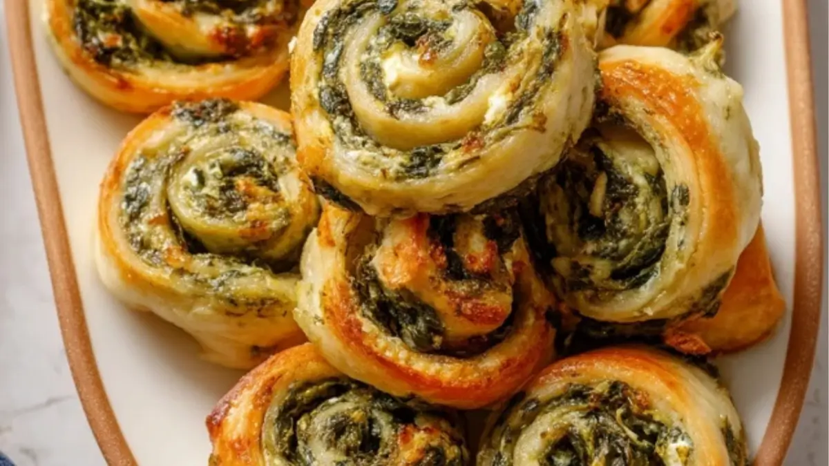 Spinach and Feta Pinwheels