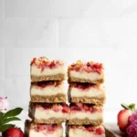 Strawberry Rhubarb Cheesecake Bars