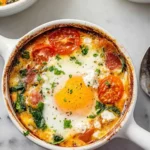 Baked Feta Eggs