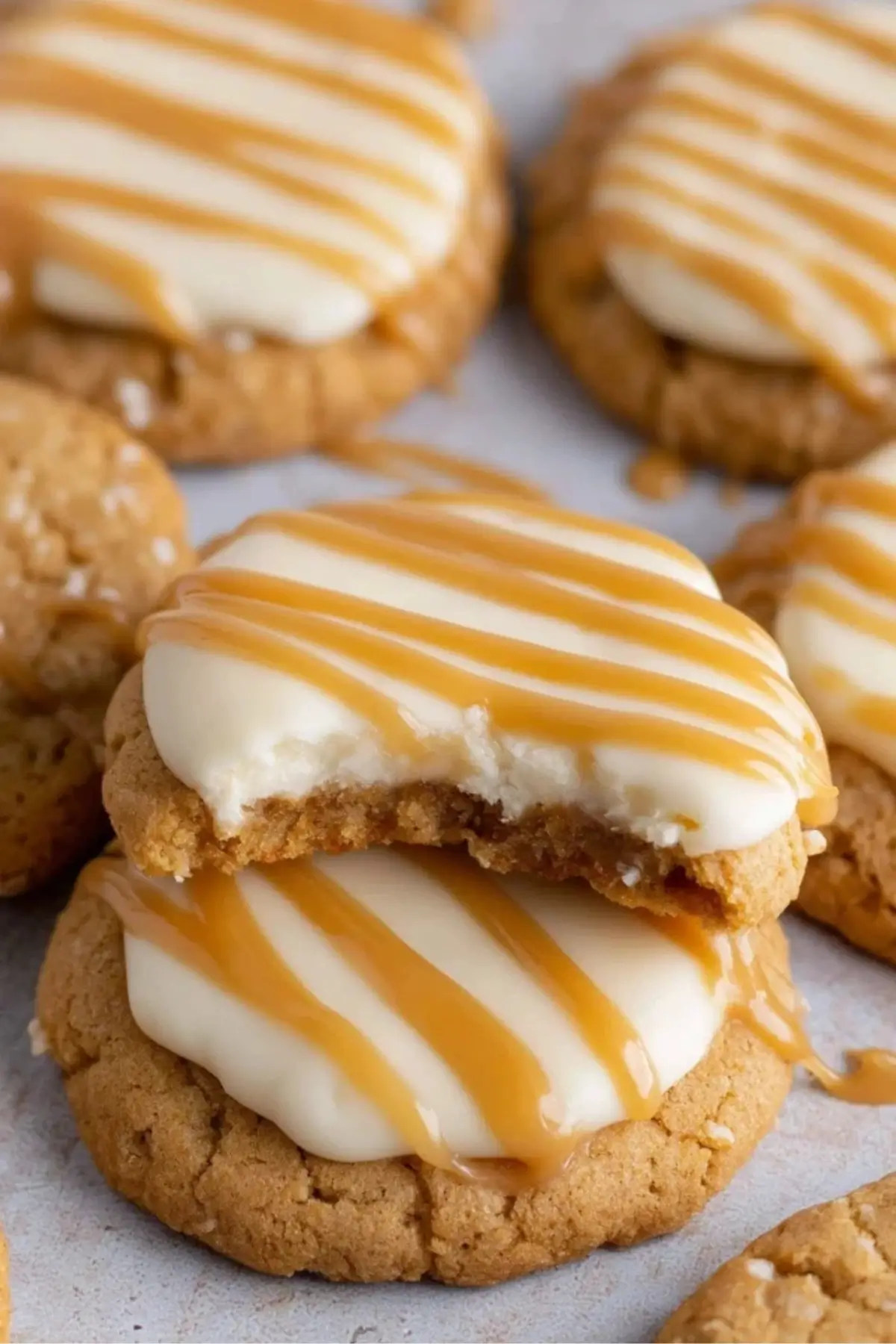 Salted Caramel Cheesecake Cookies Salted Caramel Cheesecake Cookies