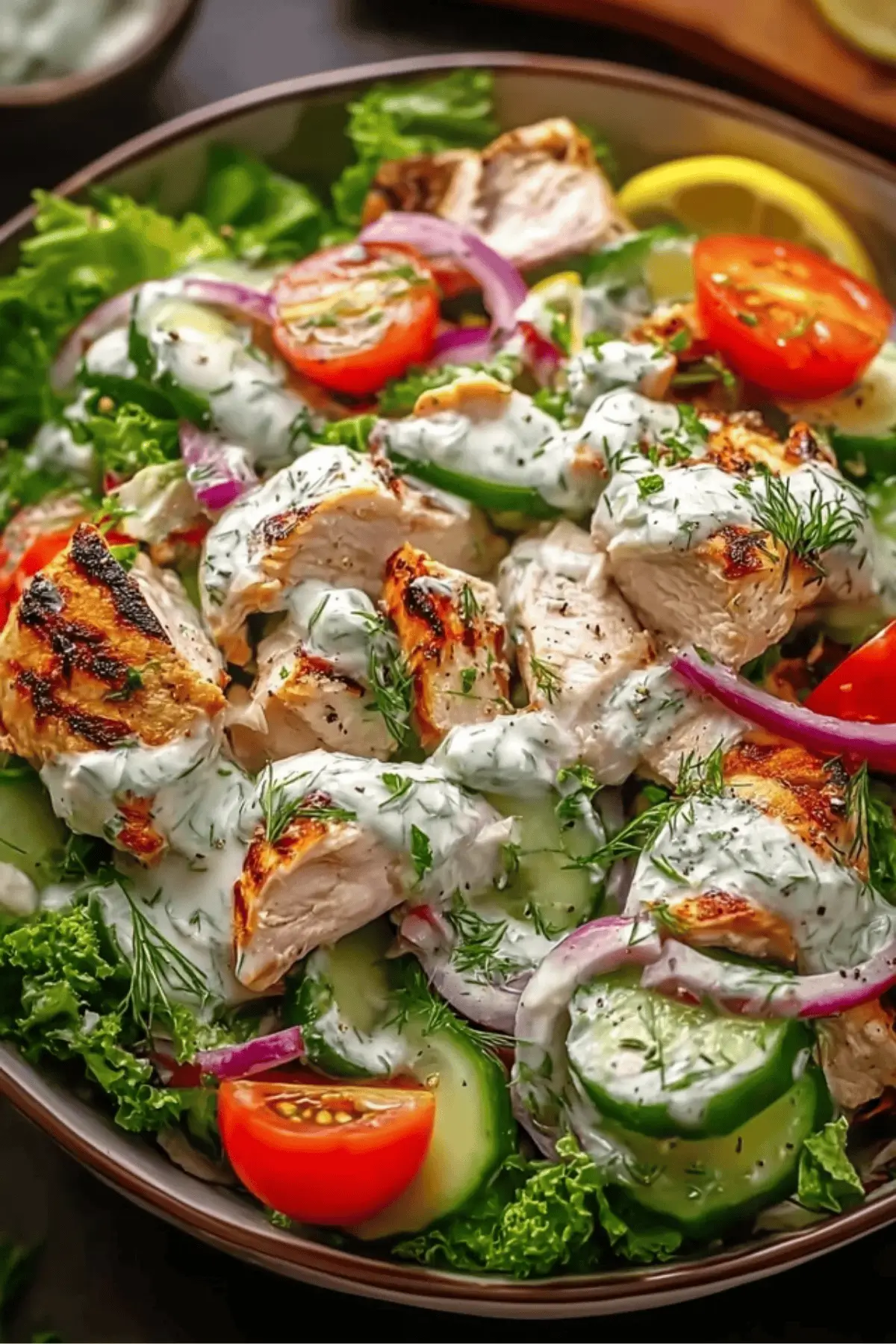 Mediterranean Tzatziki Chicken Salad Mediterranean Tzatziki Chicken Salad