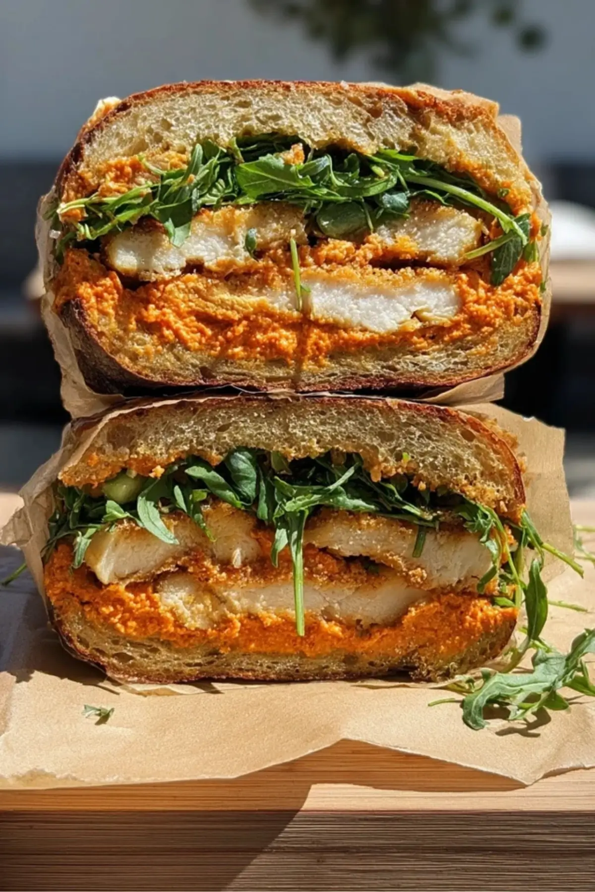 Crunchy Chicken Romesco Sandwich Crunchy Chicken Romesco Sandwich