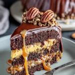 Turtle Caramel Cake