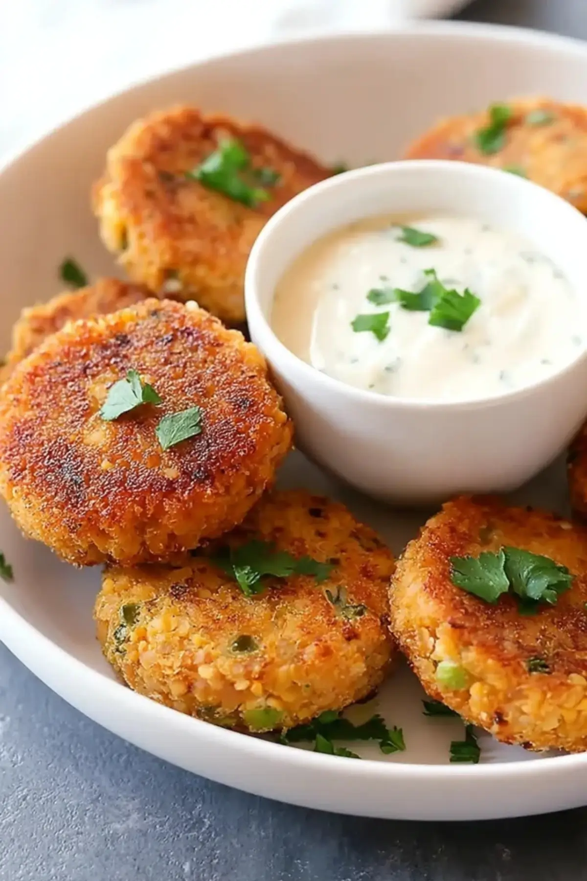 Crispy Chickpea Fritters Crispy Chickpea Fritters