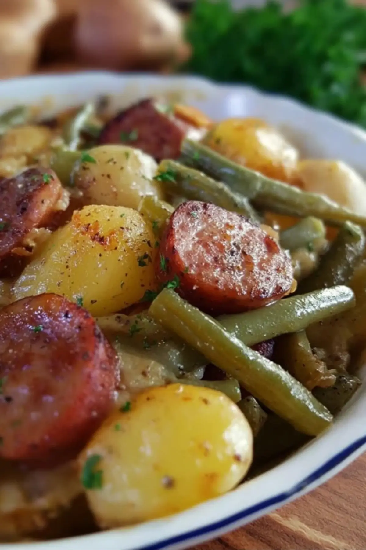 Sausage, Green Bean, and Potato Casserole Sausage, Green Bean, and Potato Casserole