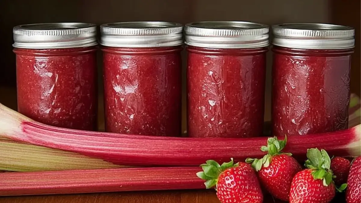 Homemade Strawberry Rhubarb Jam