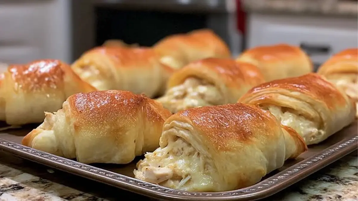 Baked Chicken Stuffed Crescent Rolls