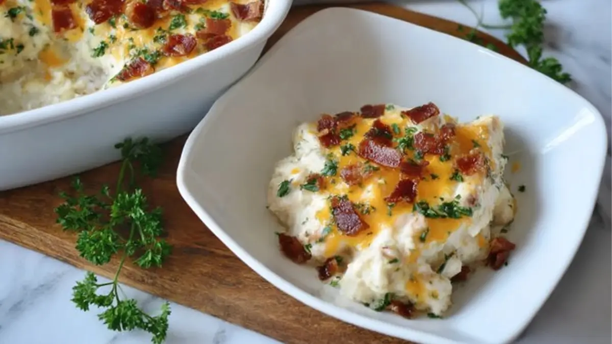 Keto Chicken Bacon Ranch Casserole
