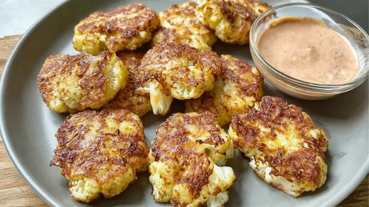 Cheesy Cauliflower Bites