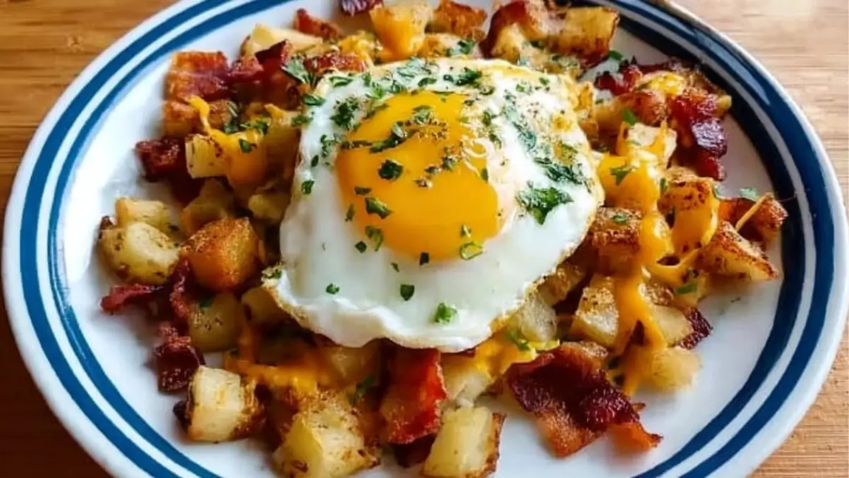Bacon, Egg, and Potato Hash