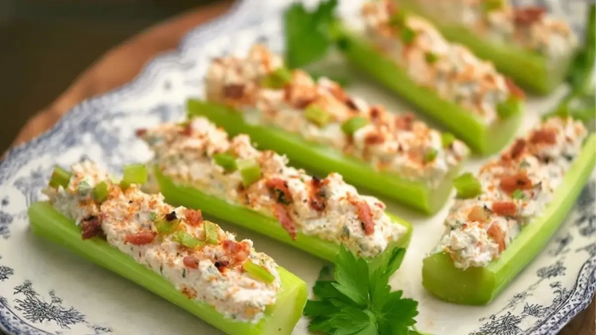 Outrageously Good Stuffed Celery