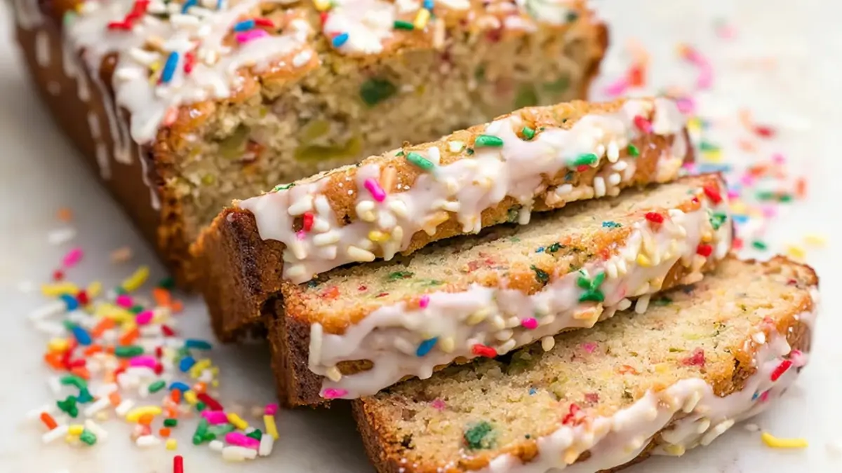Birthday Cake Banana Bread