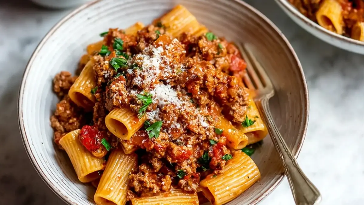 Rigatoni Bolognese