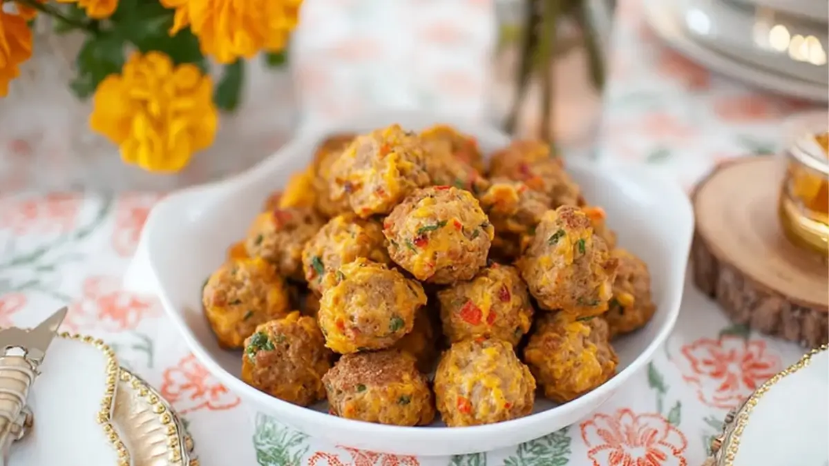 Pimento Cheese Sausage Balls